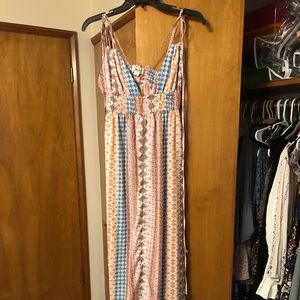 Beautiful strappy multi color summer dress.